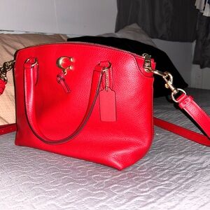 New Red Coach Handbag